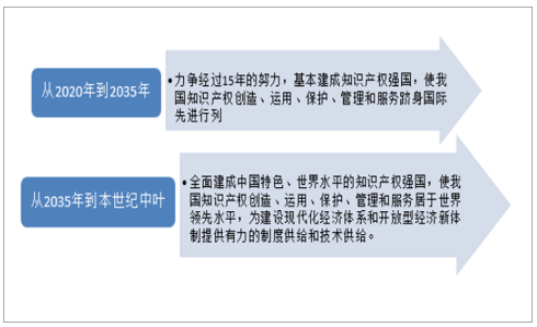 数据来源:公开资料整理 我国知识产权的"两步走"战略部署