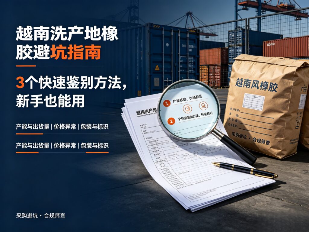 越南洗产地橡胶避坑指南