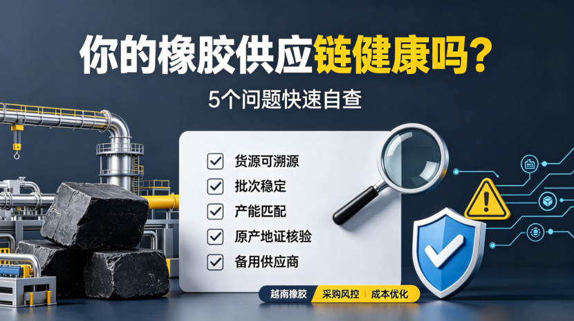 橡胶供应链健康自查要点