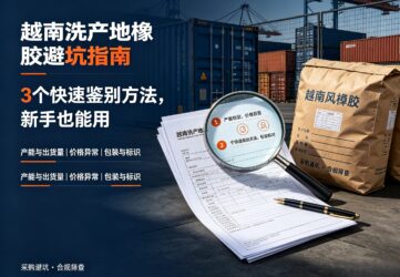 越南洗产地橡胶避坑指南